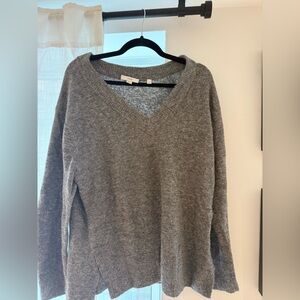 Vince Women's Tan V-Neck Sweater